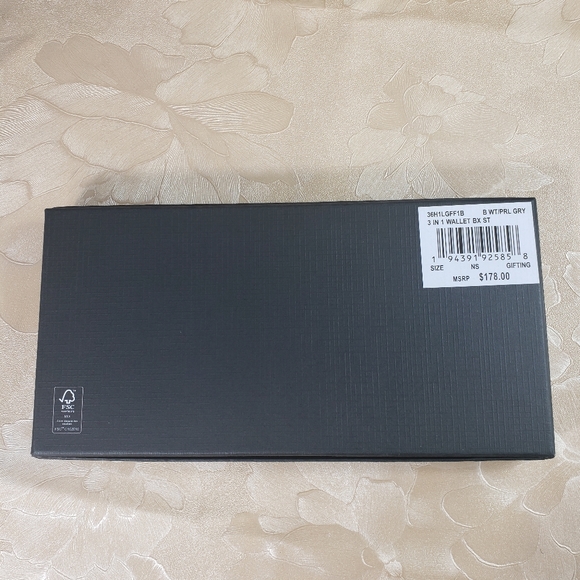 Michael kor men 3 in 1 wallet giffting box white grey - Picture 10 of 10